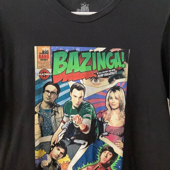 Black Big Bang Theory Medium Short Sleeves T Shirt - Picture 3 of 3